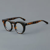Pwaty Vintage Acetate Glasses Frame Round Frames Southood Leopard